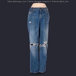 Low rise straight jeans